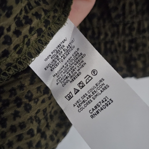 LOFT Dotted Smocked Peplum  Top - Picture 4 of 9